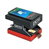 PictoScanner – Scannen und Speichern Ihrer 24x36 mm Negative und Dias mit Ihrer Smartphone-Kamera. Der Faltbare und praktische Scanner ist aus kräftiger Pappe hergestellt und mit LED-Licht Versehen.