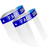 Shatchi Sicherheits-Vollschutzkappe, breites Visier, widerstandsfähig, beschlagfrei, leicht, verstellbar, transparent