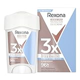 Rexona Women Maximum Protection Anti Transpirant Deo Creme Clean Scent Deodorant mit 96 Stunden Schutz gegen starkes Schwitzen und Geruch mit 3x Schutz bei Stress, Hitze & Bewegung 45 ml