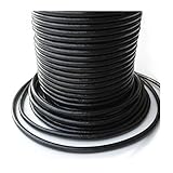 Auroris - 25m Rolle Lederband rund - Ø 2mm - schwarz