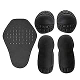 Applyvt 5 Abnehmbare Eva-Protektoren Für Schulter, Rückenprotektor Schulter Ellbogen Rücken Pads Set, Für Motorrad Protektoren Motorrad Schutz Kleidung Set