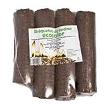 Suinga Ökologische Holzbriketts Encina 14 kg – Briketts für Kamin, natürlicher Brennstoff für Öfen und Kamine