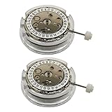 CENMEN 2 x Armbanduhr Seagull 2813, automatisches mechanisches Uhrwerk, silber