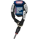 ABUS Rahmenschloss-Einsteckkette - Adaptor Chain 6KS - Fahrradschloss mit 130 cm Länge - 6 mm Starkes Kettenschloss - Zubehör für Rahmenschlösser, Schwarz