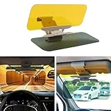 Taicols 2-in-1 Auto Blendschutz Sonnenblende, Verstellbarer Sonnenblenden Verlängerung für Auto, Sonnenschutz, UV Schutz, HD Auto Windschutzscheiben Sonnenblende, für Auto, SUVS, LKWs (1 Stück)