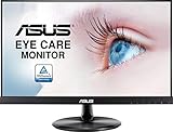 ASUS Eye Care VP229Q | 21,5 Zoll Full HD Monitor | 75 Hz, 5ms GtG, Adaptive Sync & FreeSync | IPS Panel, 16:9, 1920x1080 | DisplayPort, HDMI, D-Sub, Rahmenlos