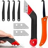 8 Stück Fugenentferner,Abgewinkelter Fugenreiniger Fliesen Fugenkratzer,Abgewinkelter WerkzeugFliesen Gelenkwerkzeug mit 6 Ersatzklingen für dieFliesenreinigun,für Wand BadezimmerFliesen