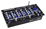 Pronomic DX-165REC MKII DJ-Mixer - 5-Kanal-Mischer mit USB/SD/Bluetooth-Player - Cue-Funktion - Recording-Funktion - 4 Mikrofoneingänge - grafischer Equalizer