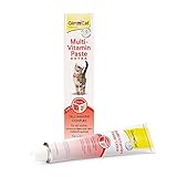 GimCat Multi-Vitamin Paste Extra - Katzensnack mit Fischöl für ein starkes Immunsystem und den Zellstoffwechsel - 1 Tube (1 x 200 g)
