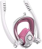 QZQJUILU Schutzbrillen Tauchermaske Tauchmasken Schnorchelmaske Vollgesichts-Schwimmmaske Anti-Beschlag Anti-Leck Tauchausrüstung Professionelle Schnorchelausrüstung für Erwachsene und Kinder