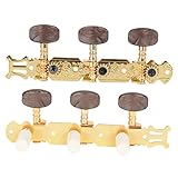 DIKACA Gitarren Gitarrentuner Schnur Klassische Gitarrentuner Stimmwirbel Gitarrenkopfpflock Open Tuner Stimmmaschinen für Gitarren Gitarrenwirbel Teil Stimmtasten für Saiten Locking