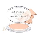 benecos - natural beauty Naturkosmetik - Compact Powder - gepresst - mattierend - vegan - porcelain