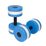 Aqua Hanteln Set, 2 Wassergymnastik Hanteln Aqua Fitness Hanteln, EVA Schaum Wasserhanteln Aquajogging Aqua Fitnessgeräte Wasserübung Wassersport Hanteln für Erwachsene Damen Herren Gewichtsverlust