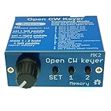 Janasiba Offener CW-Keyer MK2 mit AluminiumgehäUse CW-Keyer MK2 KIT CW-Geschwindigkeit Einstellbar Von 1 Bis 999 WPM