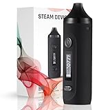 Vaporizer Cannabis IOUQ GeminiKit weed verdampfer kräuter E Zigarette mit LCD Display, Präzise Temperaturregelung, 2200 mAh Akku, Kompakte Größe für Unterwegs Vaporisator Cannabis (Dunkelschwarz)