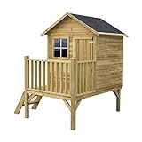 Gartenhaus Kinder - Spielhaus Kinder Outdoor - Aus Imprägniertem Gehobeltem Kiefernholz - Originell und Einzigartig Gartenspielhaus - Holzart Gehobelte Kiefer