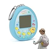 EHIOG Elektronisches Haustier-Spielzeug – Handheld Mini-Spiel mit Display & 4 Tasten, Digitales Virtuelles Tier im Schlüsselanhänger-Format für Kinder & Erwachsene