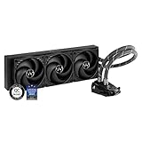 ARCTIC Liquid Freezer II 360 - Multi-kompatibler All-in-One CPU AIO Wasserkühler, kompatibel mit Intel & AMD, effiziente PWM-gesteuerte Pumpe, 200-1800 RPM, LGA1700 kompatibel - Schwarz