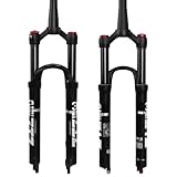 ZTZ 26/27,5/73,7 cm MTB-Luftfedergabel, 3,8 cm bis 3,8 cm konisches Rohr, Rückprallverstellung, 120 mm Reise, QR 9 mm x 100 mm, manuelle Verriegelung, ultraleichte Vordergabel für XC/AM-Mountainbike