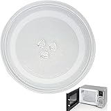 24,5 cm Mikrowellen Teller，Glasteller für Mikrowelle,Universal Mikrowellenteller，Glasteller Ersatz Teller，Drehscheibe Für Mikrowellen Für Mikrowellen Mikrowellenher