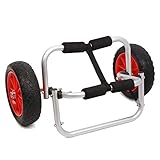 NeNchengLi Kajakwagen, Kanuwagen Surfwagen Bootswagen Kanuträger Luftfahrtaluminium Gewichtskapazität 150LBS, 65 * 35 * 33 cm