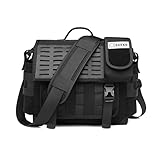 FANDARE Umhängetasche Herren Arbeitstasche Aktentasche Tragetasche Junge Schultertasche Männer Laptoptasche für 12.9 Zoll mit Multi-Tasche für Reise Schule Hochschule Arbeit Schulranzen Schwarz