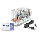 Rapesco 1450 626EL Automatisches USB/Batterie Heftgerät mit 1000 26/6mm Heftklammern, 15 Blatt Heftleistung, Transparent