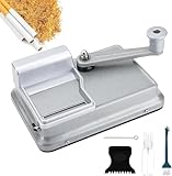 1 Pcs Zigarettenstopfmaschine Stopfmaschine für Zigaretten 8mm Knopf Zigarettenstopfer Manuell drehmaschine zigaretten mit Zubehör für einfache und konsistente Zigarettenherstellung (Silber)