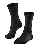 FALKE Herren Wandersocken TK2 Explore Wool M So Wolle Funktionsmaterial antiblasen dick 1 Paar, Grau Smog 3150, 42-43