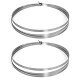 QIMEI-SHOP Bandsägeblatt 1400 x 6,35 x 0,35mm 10ZPZ Sägeband für 8”Holzbandsägeblatt Hartholz Brennholz Sperrholz Kunstoff 2 Stück