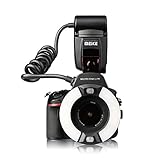 Meike MK-14EXT-N E-TTL Makro LED Ringblitz mit LED AF Assist Lampe für Nikon DSLR Kamera