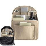 Filztaschen-Organizer-Einsatz – multifunktionaler Tascheneinsatz mit Reißverschluss – Gepäckorganisation, Reiserucksack, Trennwand für Kosmetik, Telefon, Bücher, Regenschirme, Tablet, elektronisches