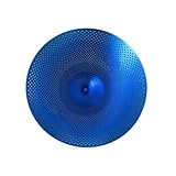 Trommelbecken Blaues Mute-Becken, 20 Zoll Ride-Becken, Becken Mit Geringer Lautstärke, Leise Becken Für Jazz-Drum-Set