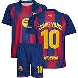Gokaynex Yamal Nr. 10 Trikot & Shorts Set für Kinder – Rot-Blau Heim-Look 2026 – 2-Teiliges Fußball-Outfit – Atmungsaktives Fan-Geschenk für Jungen & Mädchen 152