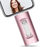 USB-Stick für Handy, 256 GB, Foto-Stick für Pad-Backup-Laufwerk, Smartphone-Speicherstick, USB-Schnellspeicher, Fotostick, Handyspeicherstick für iPad/iPhone/Computer, Bildhalter, tragbar, Rosa, 256