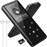 MP3-Player, 32 GB, Bluetooth 5.0, verlustfreier Musik-Player, HiFi, tragbarer Lautsprecher, integrierter HD-Lautsprecher, Video, Sprachaufnahme, FM-Radio, E-Book-Reader Unterstützt bis 128GB