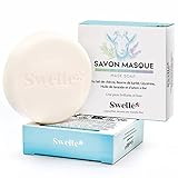 SWELLE Ziegenmilchseife Gesicht mit Honig Masken Beauty 110g Duschbrocken 1 Seife Stück Gesichtsreinigung,Anti Mitesser Ekzem Anti Pickel,Peeling Gesicht, Duschgel & Shea Moisture