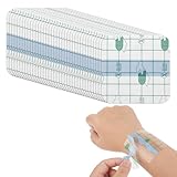 50 Stück Pflaster Wasserdichte Bandagen Transparenter Folienverband,Wasserdichte Klebebandage,Wasserdichtes Pflaster Bandage für Schwimmen,Tattoo,Duschen Verhindern Sie,Dass Wasser In Wunde(6×6cm)