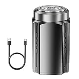 Elektrischer Herren-Rasierer, digitales Display, wasserdichter Bartschneider, tragbarer Reiserasierer für Vater, Ehemann, Freund, Reisen, Zuhause, Badezimmer, Morgenroutine