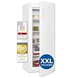 Exquisit Gefrierschrank, Tiefkühlschrank Groß 168 L Volumen, 4* Gefrieren, Türanschlag wechselbar, Gefrierschrank Gross 55cm Breite, GS5230-H-040D weiss