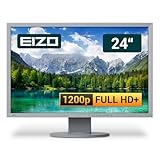 EIZO FlexScan EV2416W 24 Zoll Business Computer Monitor, Desktop Gaming Monitor, Full HD+ (VGA - DisplayPort - DVI - Lautsprecher - USB-HUB - VESA), PC Bildschirm, lichtgrau (Generalüberholt)