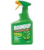 Roundup Unkrautfrei TOTAL, 1 Liter Sprühflasche, Unkrautvernichter, zur Bekämpfung von Unkräutern, Gräsern und Moos, Grün