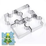 Keksausstecher 4 Stück, Stichsäge Keksausstecher zum Ausstechen von Keksen, Brot, Fondant, Ausstecher aus Edelstahl