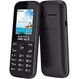Alcatel OT-1052G One Touch 1052 Handy - schwarz - Bluetooth, VGA-Kamera für Fotos und Videos, Diktiergerät, Taschenlampe, Grosse Tasten (Seniorenhandy), microSD HC Slot bis 32GB, FM-Radio