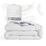 BedFabtasy Premium Daunendecke 155x220cm Sommerdecke, Leichte Sommer Bettdecke 155x220 mit Premium Gänsedaunen und Federn, 100% Geräuschloser Bio-Baumwolle, Öko-TEX 100, DOWN Pass, RDS Zertifiziert