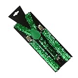 SUMMITDRAGON Männer Frau Pailletten Clip On Hosenträger Elastische Y Form Verstellbare Hosenträger Multi Farbe Für Weiblich Männlich Zubehör