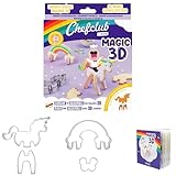 CHEFCLUB, Ausstecher Einhorn & Regenbogen Magic 3D, 3D Ausstechformen Einhorn und Regenbogen zum Zusammenstecken, Backspaß für Kinder