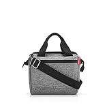 reisenthel Allrounder Cross in Twist Silber – Kleine Crossbody Bag mit abnehmbarem und verstellbarem Schultergurt – Aus wasserabweisendem Material