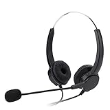 KIMISS Call-Center-Headset mit Geräuschunterdrückung und RJ9-Anschluss – Komfortabel und Langlebig