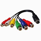Xbsduih 1 Stück 10-Pin-S-Video auf Weibliches RGB-610-Pin-Din-S-Video-Männlicher Komponentenkabel 30 cm Wie Abgebildet für PC HDTV RGB-Komponentenkabel 30 cm